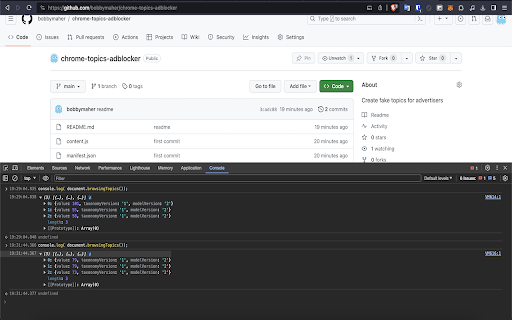 Topic fudger  from Chrome web store to be run with OffiDocs Chromium online