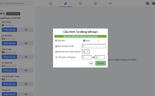 TOPID AUTO KẾT BẠN BẰNG AI  from Chrome web store to be run with OffiDocs Chromium online
