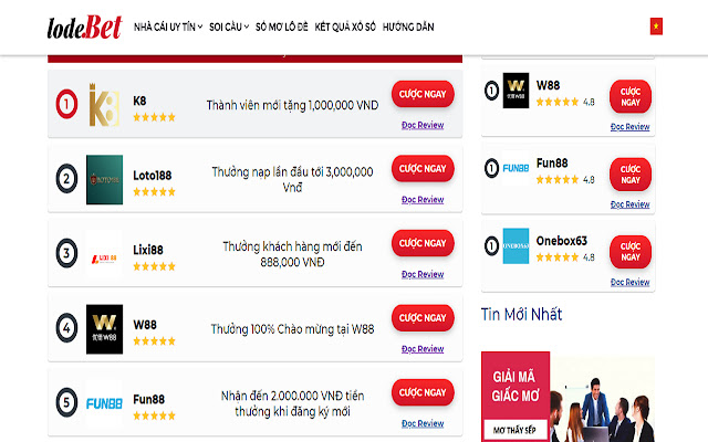 Top Nhà Cái Đánh Lô Đề Online  from Chrome web store to be run with OffiDocs Chromium online