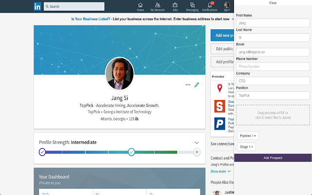 TopPick Sourcing Extension  from Chrome web store to be run with OffiDocs Chromium online