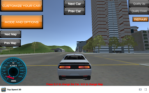 Top Speed 3D Game Customize your dream car with endless options!  from Chrome web store to be run with OffiDocs Chromium online