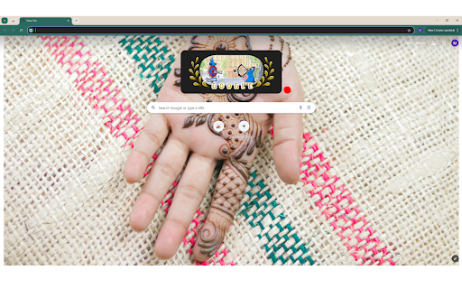 Top View of a Hand with a Henna Tattoo  from Chrome web store to be run with OffiDocs Chromium online