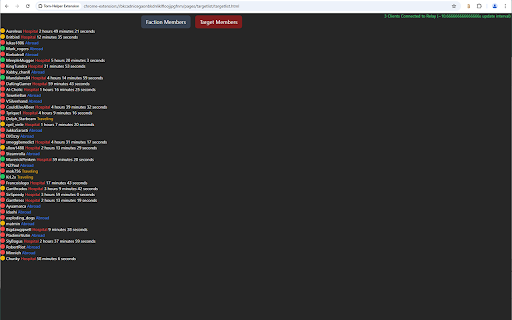 Torn Helper Extension  from Chrome web store to be run with OffiDocs Chromium online