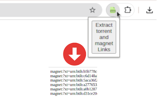 Torrent Link Extractor  from Chrome web store to be run with OffiDocs Chromium online