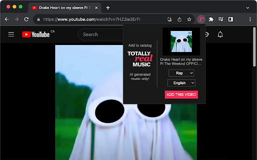 Totally Real Music  from Chrome web store to be run with OffiDocs Chromium online