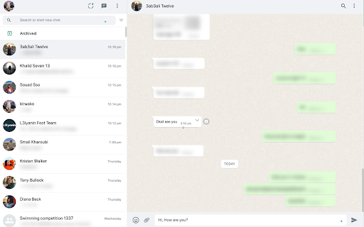 Total Privacy For WhatsApp Web  from Chrome web store to be run with OffiDocs Chromium online