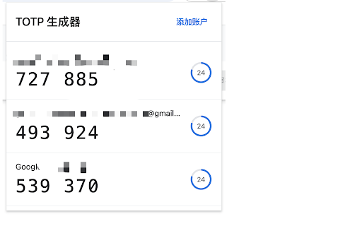 TOTP Generator  from Chrome web store to be run with OffiDocs Chromium online