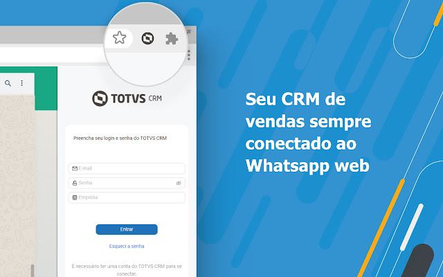 TOTVS CRM WhatsApp Extension  from Chrome web store to be run with OffiDocs Chromium online
