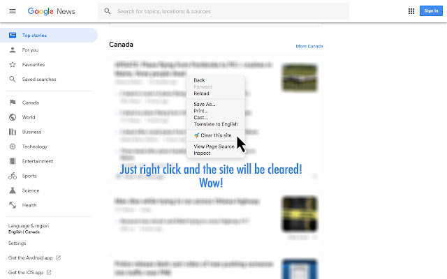 Touch  Clean  from Chrome web store to be run with OffiDocs Chromium online