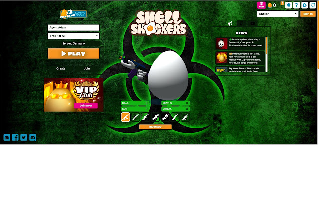 Nakakalason | Shell Shockers Theme mula sa Chrome web store na tatakbo sa OffiDocs Chromium online