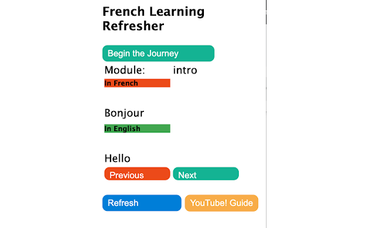 tq TechQuiza Learning French  from Chrome web store to be run with OffiDocs Chromium online