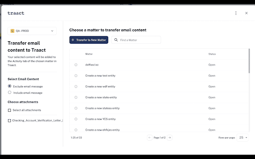 Traact Gmail Extension  from Chrome web store to be run with OffiDocs Chromium online