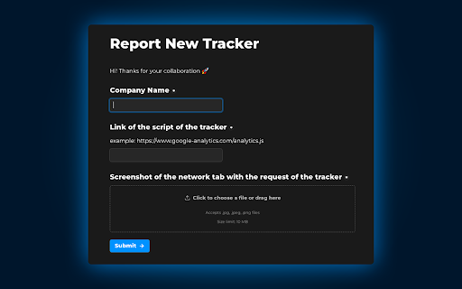 Tracker Blocker  from Chrome web store to be run with OffiDocs Chromium online