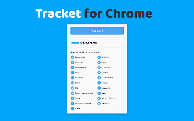Tracket  from Chrome web store to be run with OffiDocs Chromium online