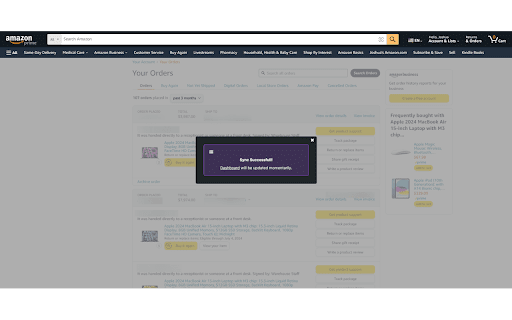 TrackMyBuying  from Chrome web store to be run with OffiDocs Chromium online