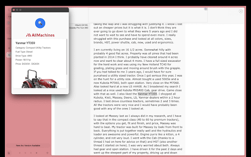 Tractor Details Fetcher  from Chrome web store to be run with OffiDocs Chromium online