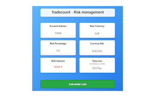 TradeCount  from Chrome web store to be run with OffiDocs Chromium online