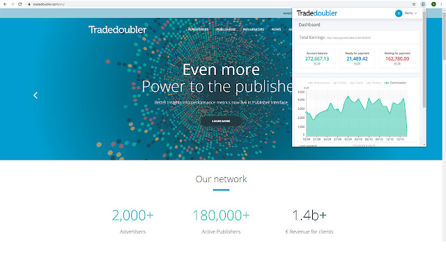 Tradedoubler for Publishers  from Chrome web store to be run with OffiDocs Chromium online