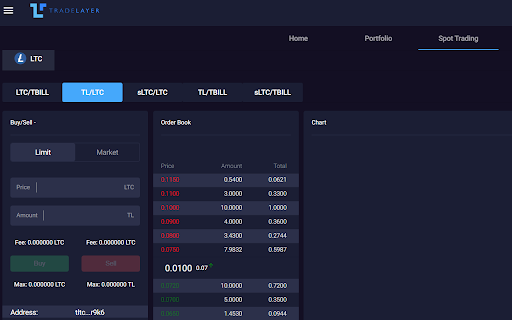 TradeLayer Wallet Extension  from Chrome web store to be run with OffiDocs Chromium online