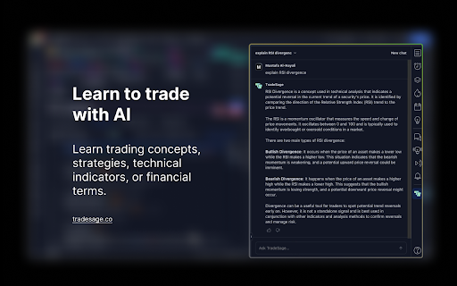 TradeSage TradingView Enhancement Suite  from Chrome web store to be run with OffiDocs Chromium online