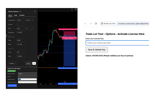 Trading Lots Calculator  from Chrome web store to be run with OffiDocs Chromium online