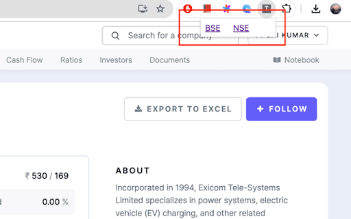 Tradingview Links on Screener  from Chrome web store to be run with OffiDocs Chromium online