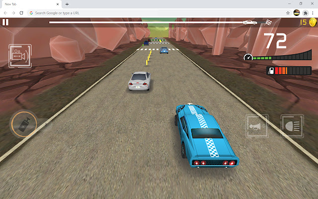 Traffic Car Revolt Game  from Chrome web store to be run with OffiDocs Chromium online