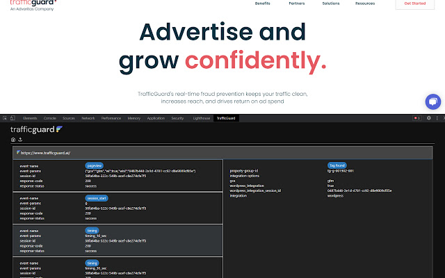 TrafficGuard Tag Assistant  from Chrome web store to be run with OffiDocs Chromium online