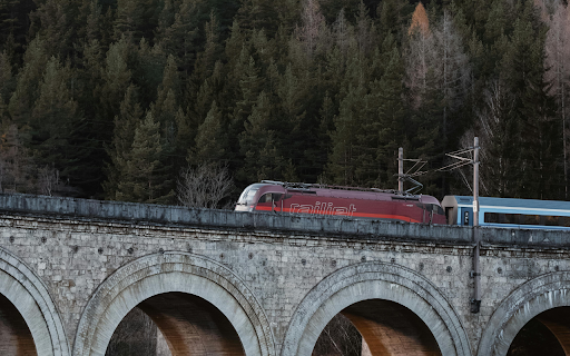 Train Crossing Semmering Viaduct in Austria  from Chrome web store to be run with OffiDocs Chromium online