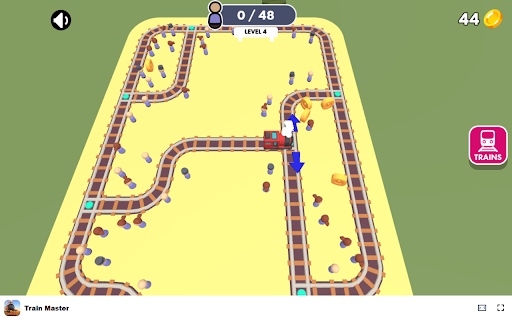 Train Master Game Watch your train grow longer with each passenger!  from Chrome web store to be run with OffiDocs Chromium online
