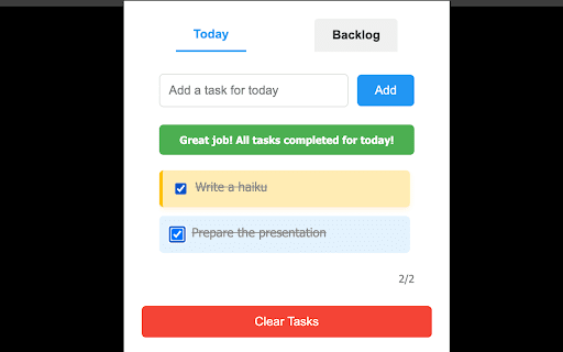 Tranquil Tasker  from Chrome web store to be run with OffiDocs Chromium online