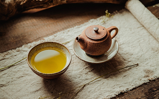 Tranquil Tea Moment  from Chrome web store to be run with OffiDocs Chromium online