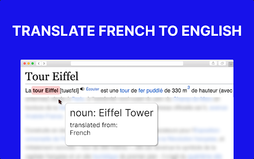 Translate English to French  from Chrome web store to be run with OffiDocs Chromium online