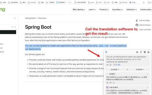Translate With Bob  from Chrome web store to be run with OffiDocs Chromium online