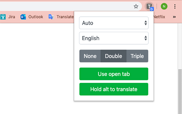 Translator Extension  from Chrome web store to be run with OffiDocs Chromium online