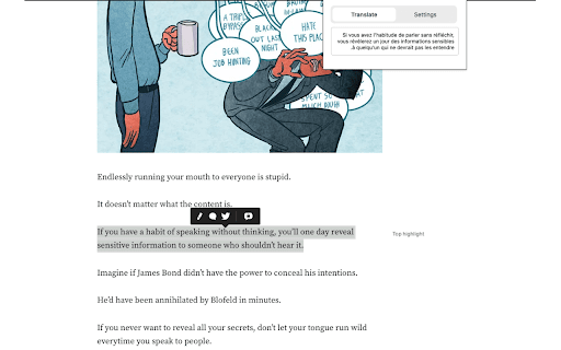 TransMate  from Chrome web store to be run with OffiDocs Chromium online