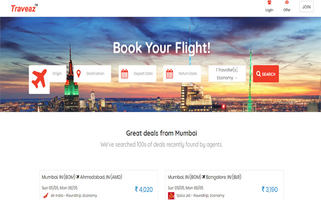 Traveaz  from Chrome web store to be run with OffiDocs Chromium online