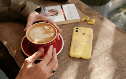 Travel Coffee Moment  from Chrome web store to be run with OffiDocs Chromium online