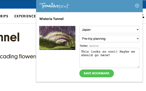 Travellerspoint Trip Planner  from Chrome web store to be run with OffiDocs Chromium online
