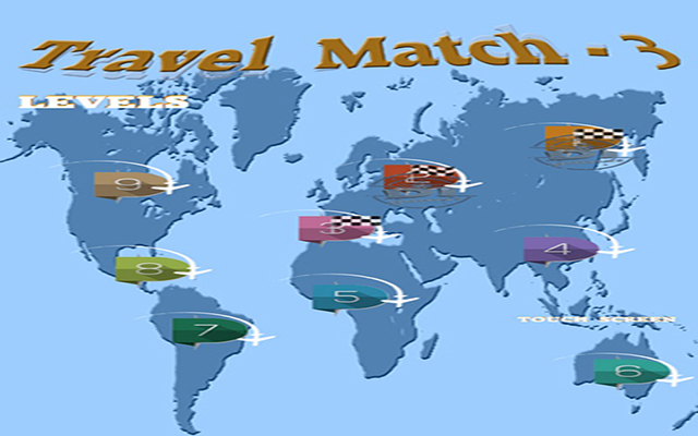 Travel Match 3  from Chrome web store to be run with OffiDocs Chromium online