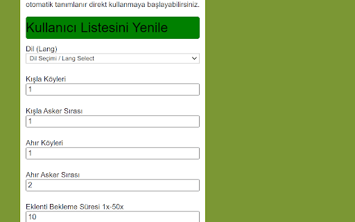 Travian Pvp Server Bot 2024  from Chrome web store to be run with OffiDocs Chromium online