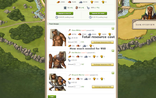 Travian Resource Calculator  from Chrome web store to be run with OffiDocs Chromium online
