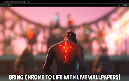 Travis Scott Fortnite Live Wallpaper  from Chrome web store to be run with OffiDocs Chromium online