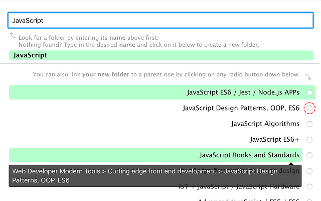 Tree First Bookmarks  from Chrome web store to be run with OffiDocs Chromium online