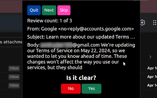 Tree Swipe  from Chrome web store to be run with OffiDocs Chromium online