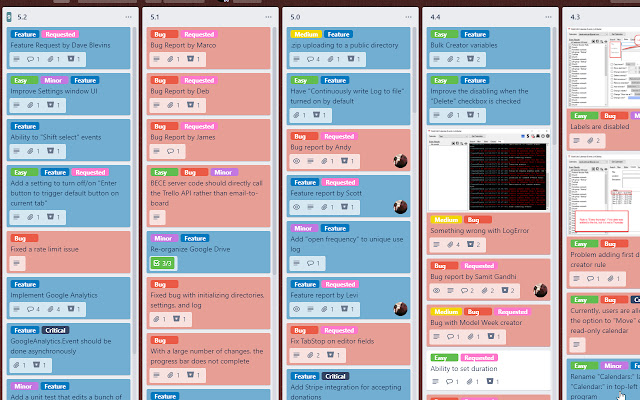 Trello Bug Feature Colors  from Chrome web store to be run with OffiDocs Chromium online