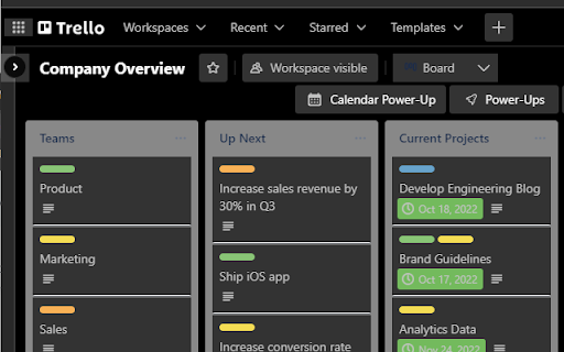 Trello Dark Mode  from Chrome web store to be run with OffiDocs Chromium online