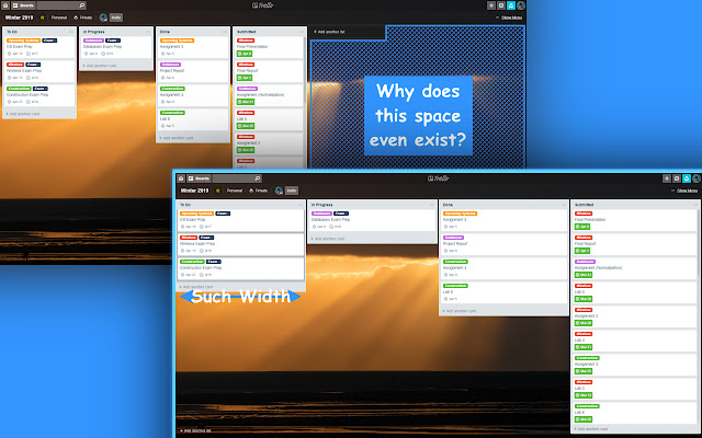 Trello Stretch  from Chrome web store to be run with OffiDocs Chromium online