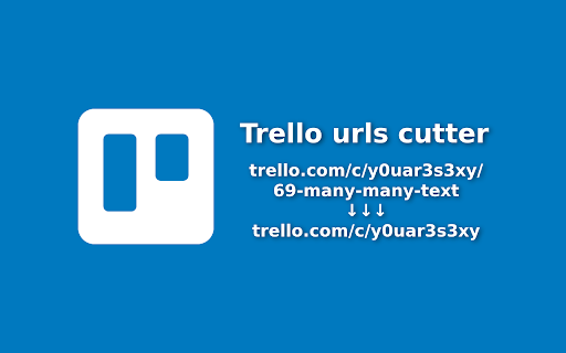 Trello urls cutter  from Chrome web store to be run with OffiDocs Chromium online