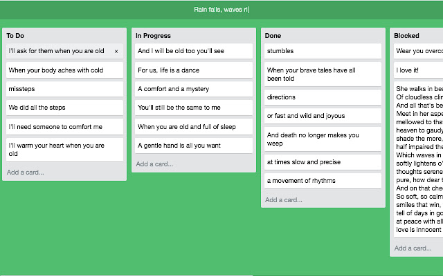 Trello your new chrome tab  from Chrome web store to be run with OffiDocs Chromium online